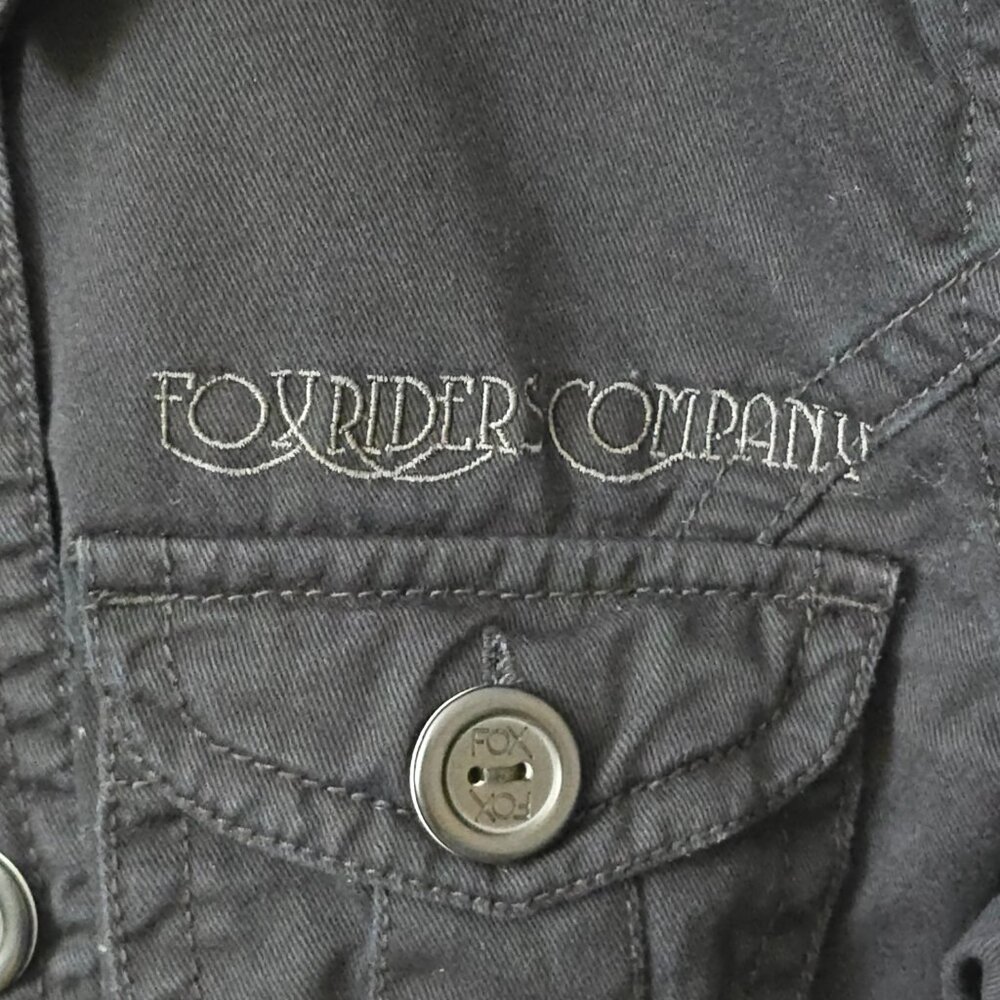 Fox Riders Company Black Utility Streetwear Jacket Medium - Picture 7 of 15